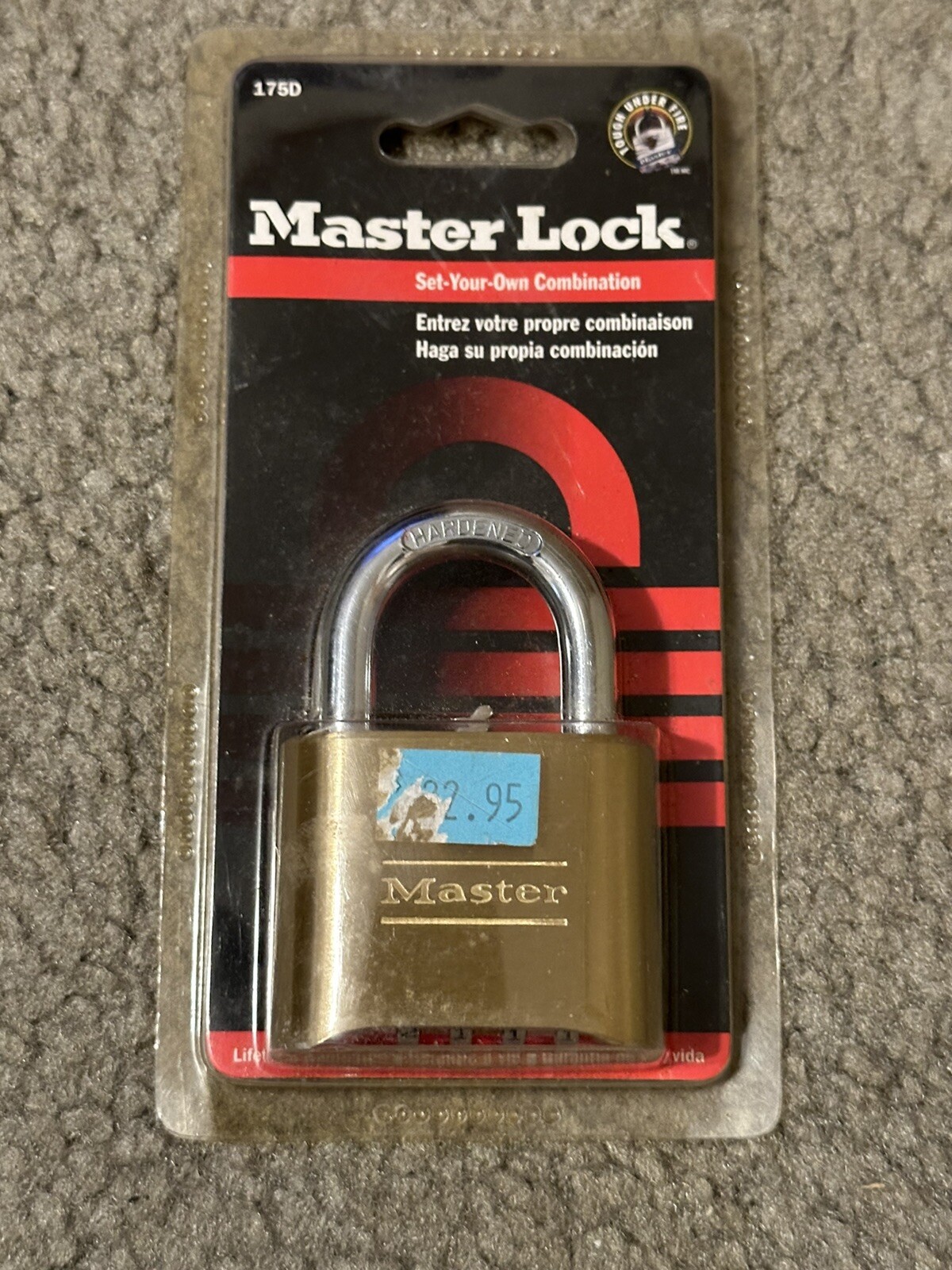 Master Lock 175D Combination Padlock-NEW SEALED!!!!!!