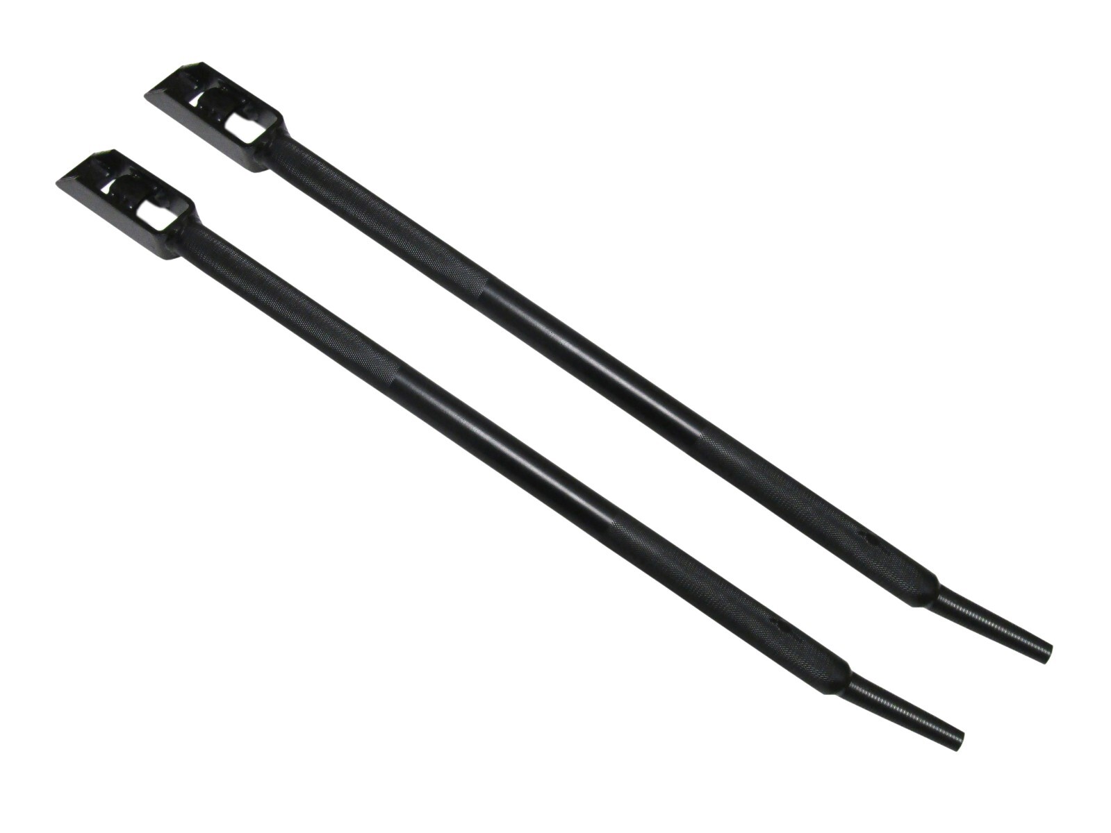 35" HD Black Combination Winch Bar for Flatbed Trailers Tie Down Strap (2 Pack)