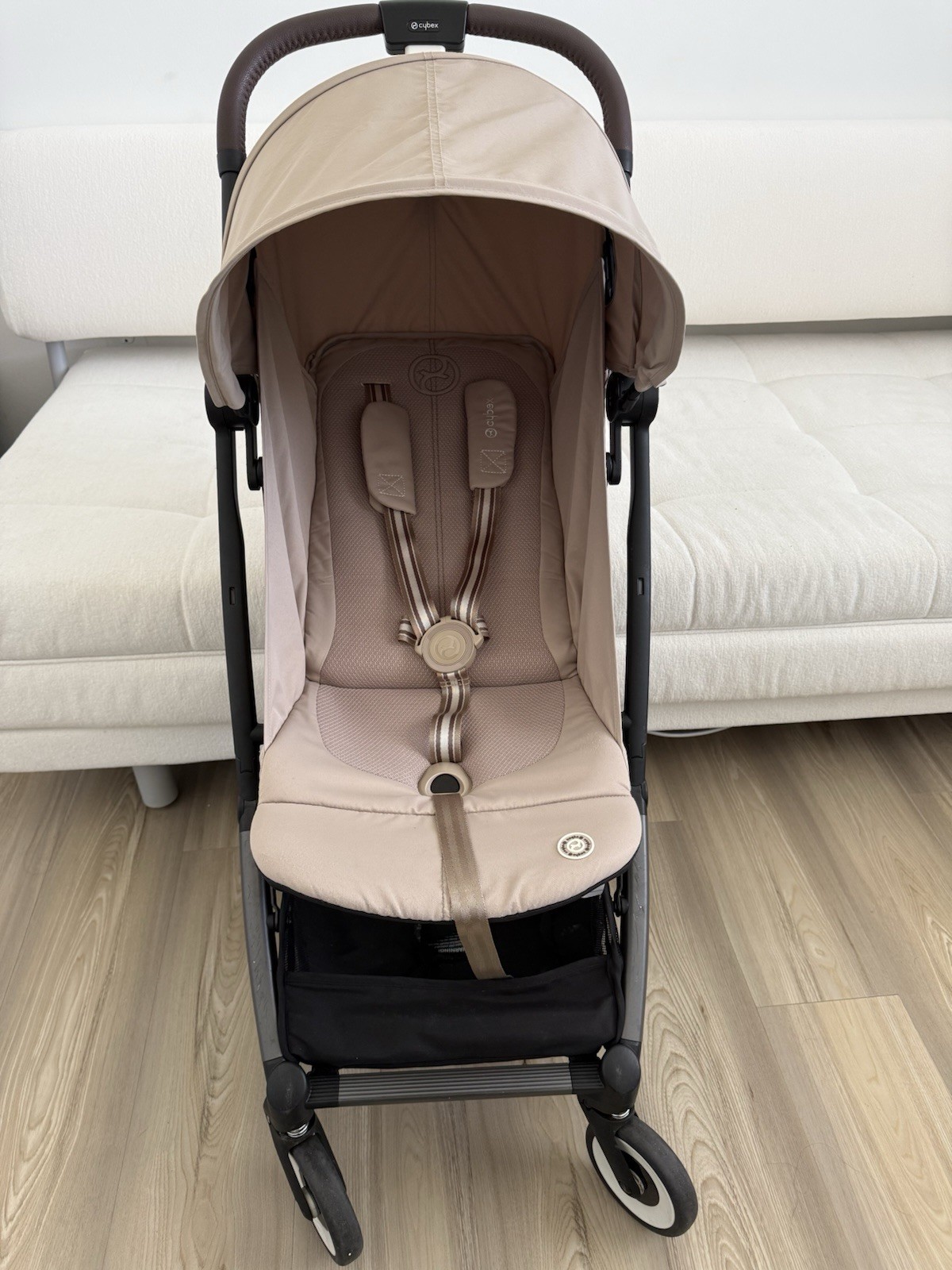Cybex Orfeo Lightweight Single Stroller, Beige, Hood/Canopy & Basket