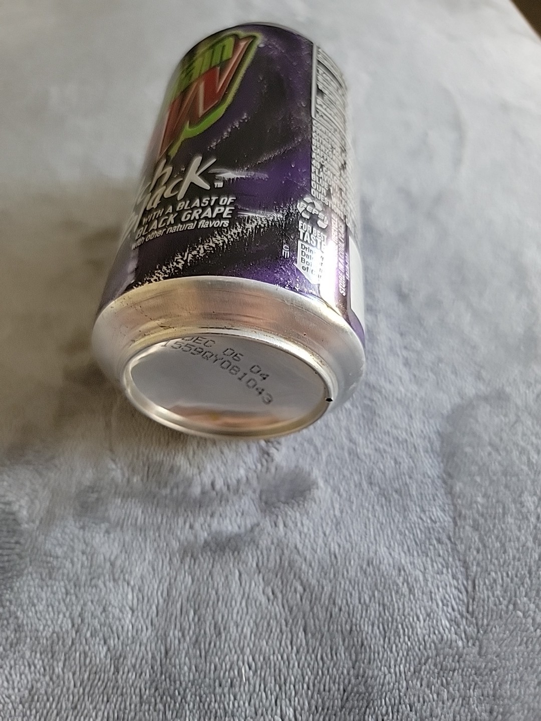 Mountain Dew Pitch Black Can - Limited Edition - Pop-top Unopened empty can