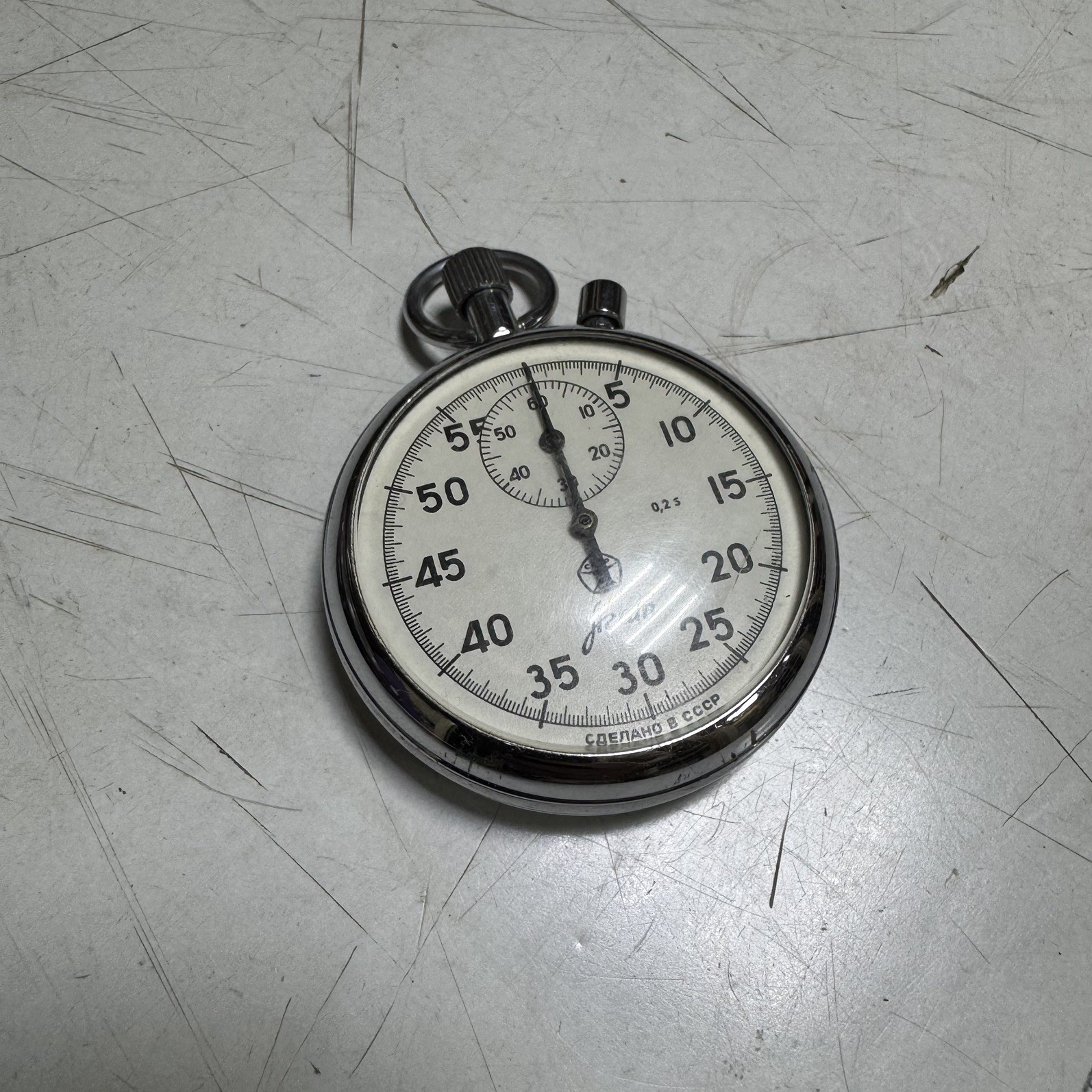 Soviet Vintage Stopwatch AGAT, USSR Mechanical Competition Stopwatch for parts