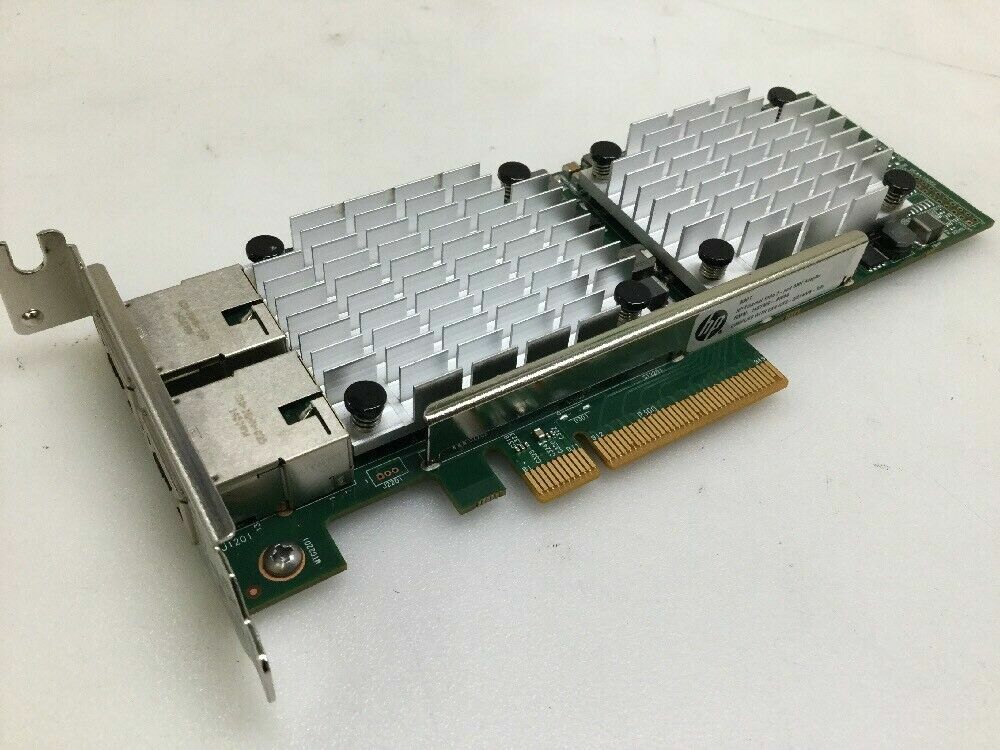 HP 10Gb 2 Port Ethernet RJ-45 530T Network Server Adapter Card PCIe