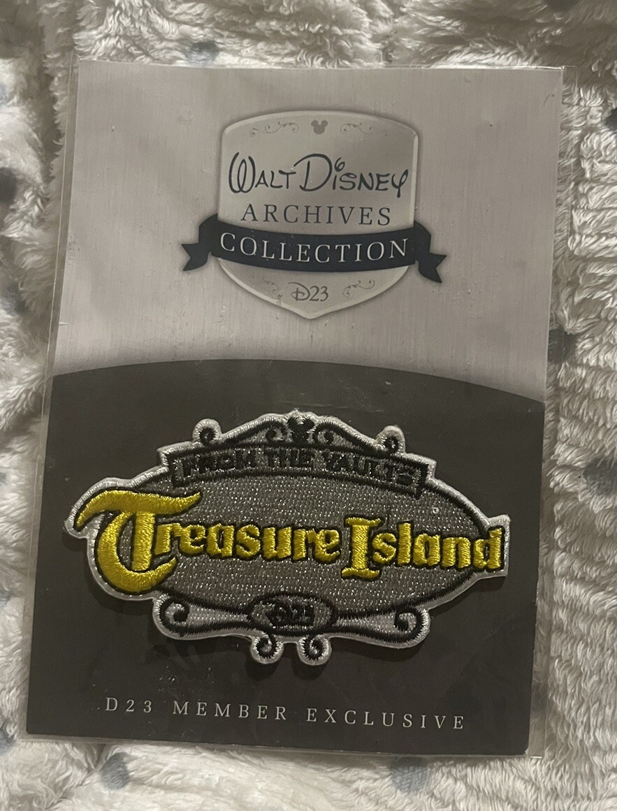 NEW D23 Disney Treasure Island Patch Member Gift Exclusive Officially Licensed