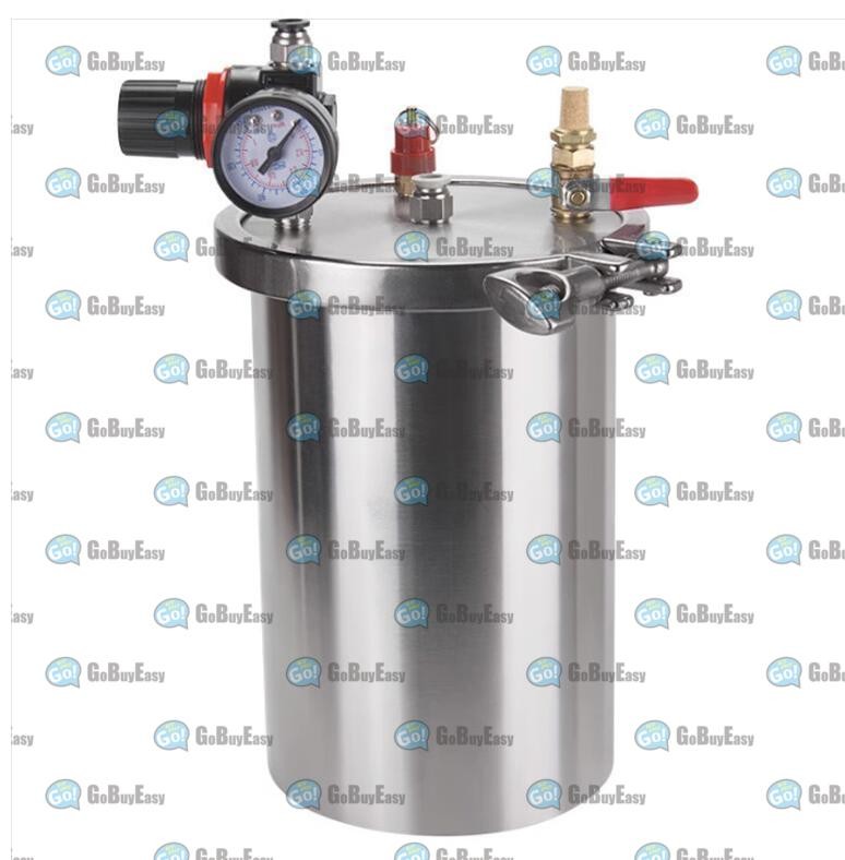 1x NEW Stainless steel Dispenser pressure tank Dispensing storage bucket 1L