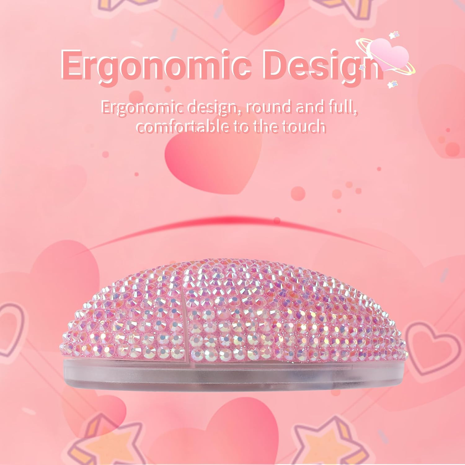 Wireless Bluetooth Mouse, Rechargeable Silent and Stylish Heart-Shaped Mouse ...