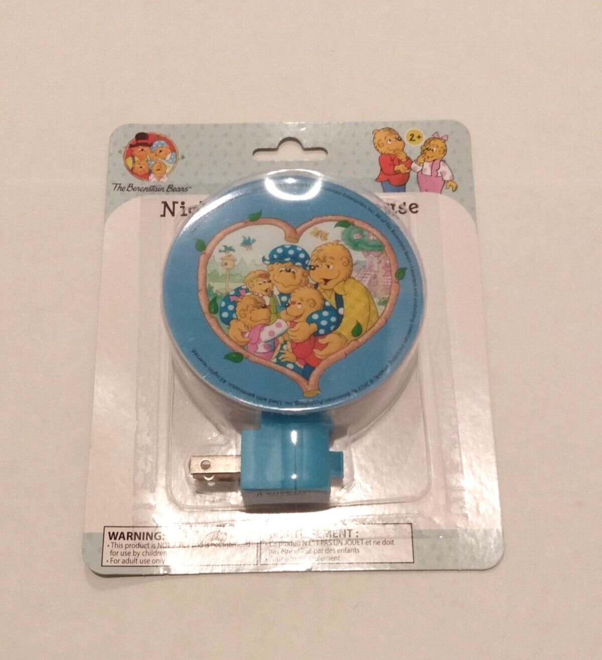 The Berenstain Bears Blue Night Light Nightlight LED Manual On Off Switch