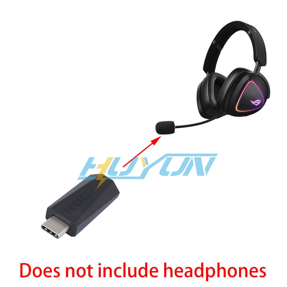 USB-C 2.4G Dongle Receiver Adapter for ASUS ROG DELTA 2 Wireless Headset