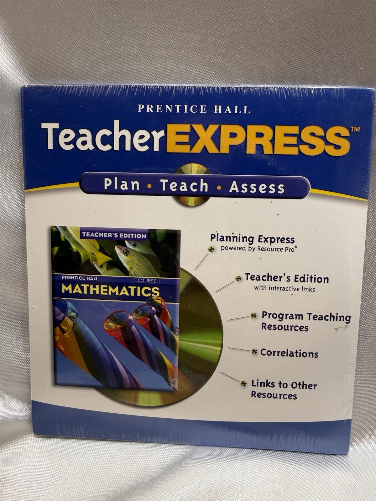 TeacherEXPRESS Prentice Hall Teacher's Edition Mathematics CD-ROM SEALED