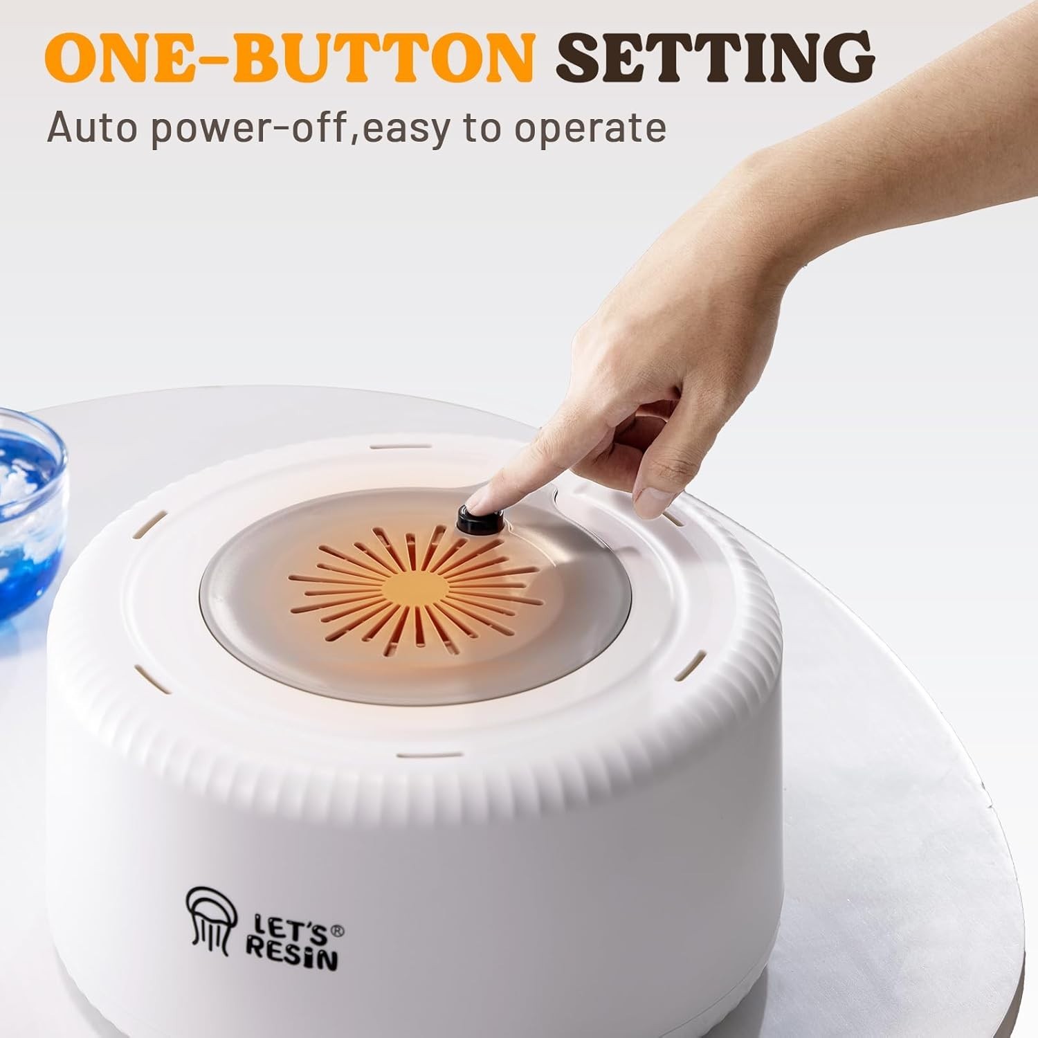 Effortless 3-Hours Resin Curing Machine: Large Tray & Smart One-Button Tech