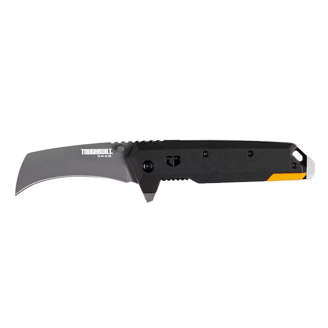 TOUGHBUILT 3.25-in Stainless steel Hawkbill Folding Knife