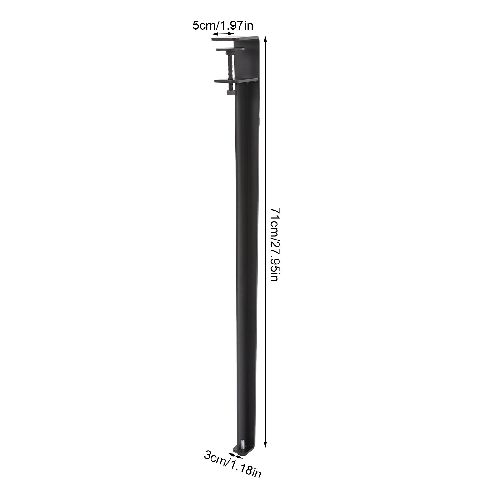 Adjustable Table Legs Table Clamp Legs F-shaped Table Legs 71cm/28in BLACK