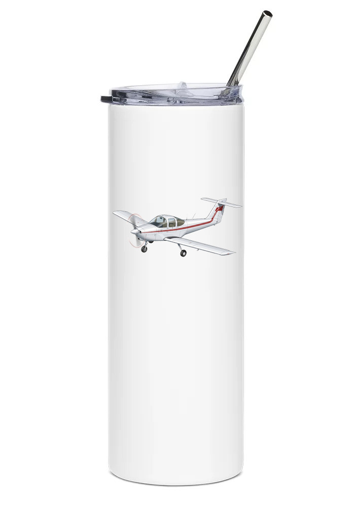 Piper Tomahawk Stainless Steel Water Tumbler with straw - 20oz.
