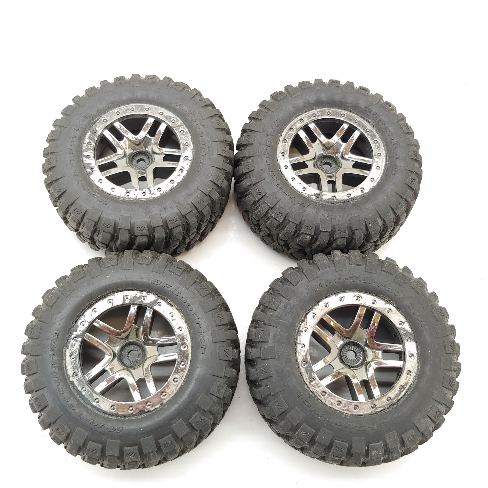 4x Traxxas Slash 4x4 S1 Racing Compound 1/10 Short Course Tires 12mm Hex Wheels