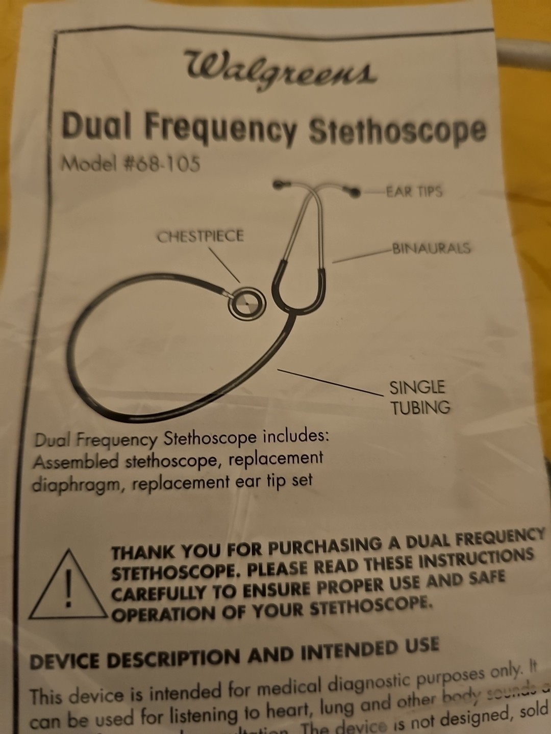 Walgrens Stethoscope