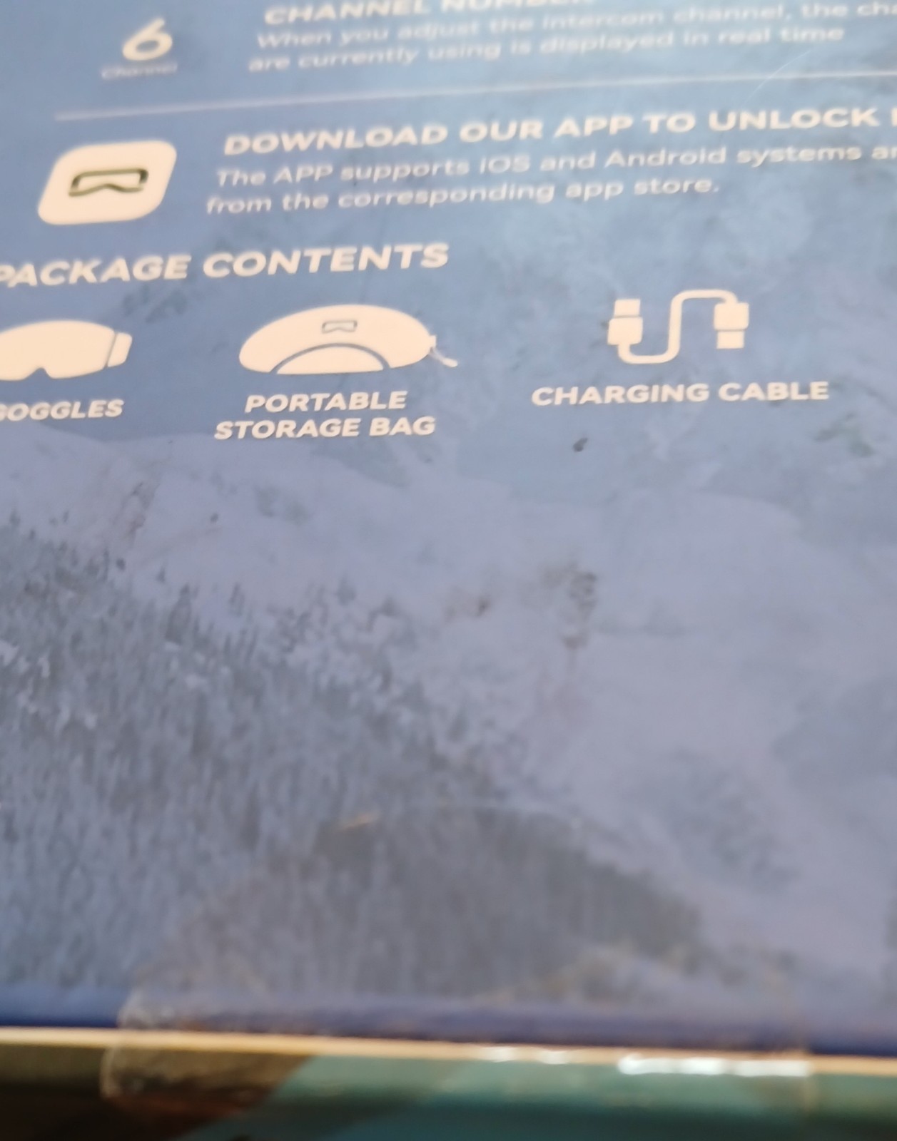 New Multifunctional Smart Bluetooth Ski Goggles, See Description Below