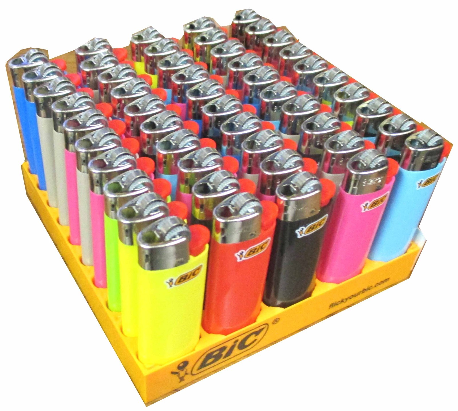 CHOOSE QUANTITY- MINI SIZE BIC CIGARETTE ASSORTED DESIGN,COLORS LIGHTERS,