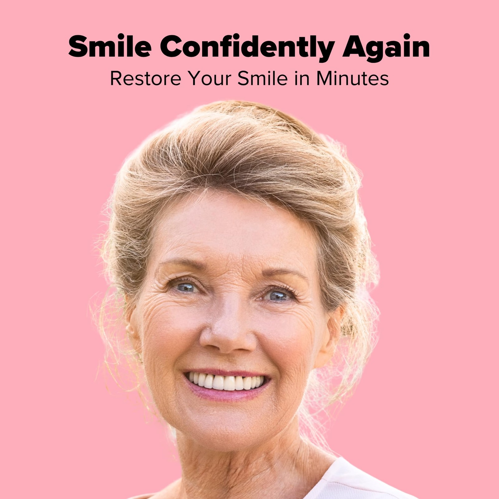 Denture Repair Kit - Fix Broken Dentures, Mend Cracks, Replace Loose Teeth