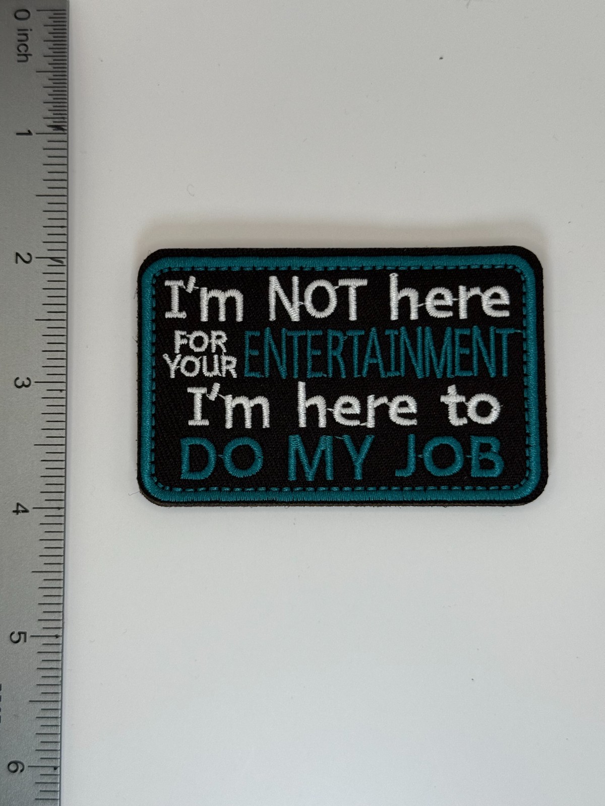 Tactical Morale Patch Embroidered Hook and Loop " I'm Not here ..."