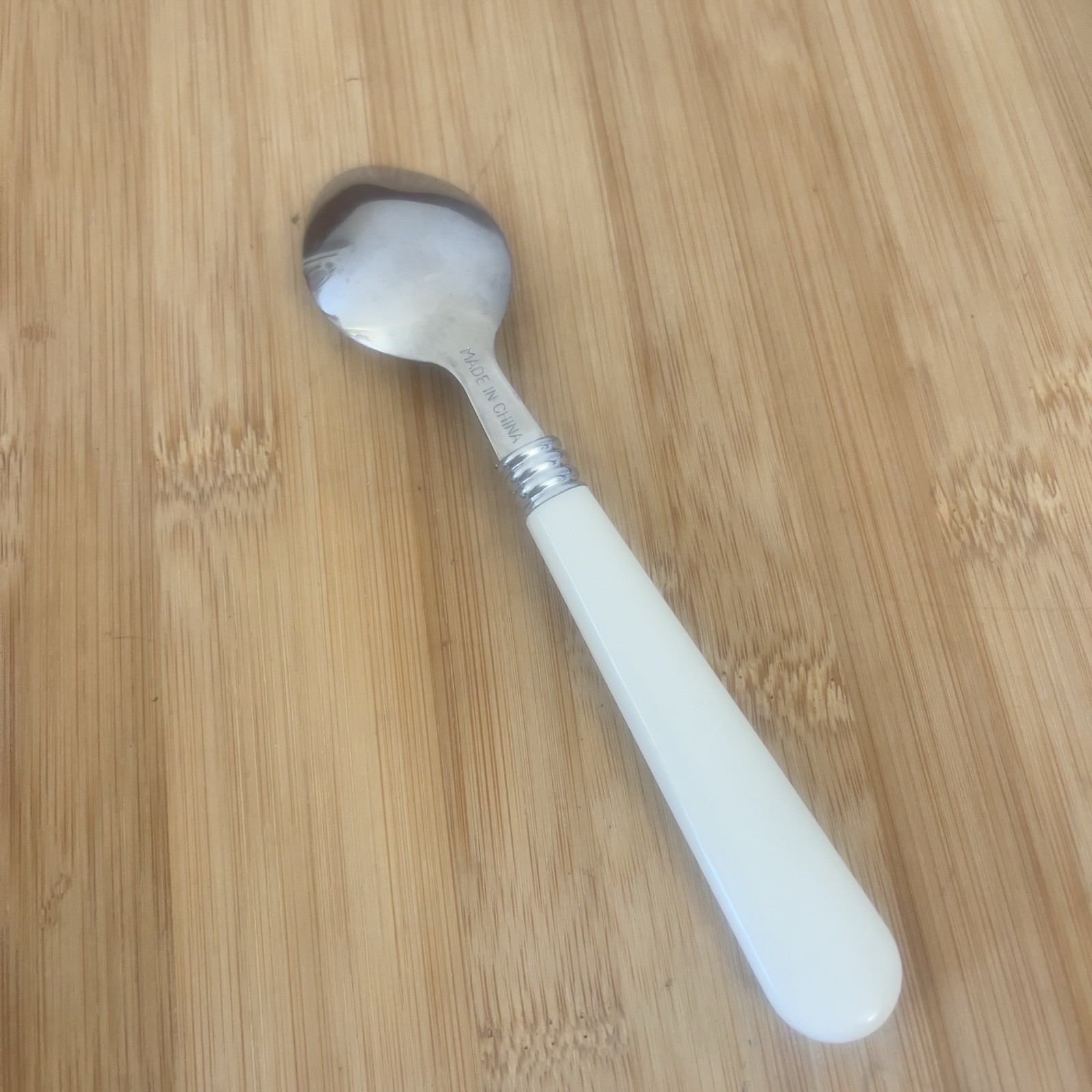 Gibson? Stainless Ivory Plastic TEASPOON 6 3/8" EUC