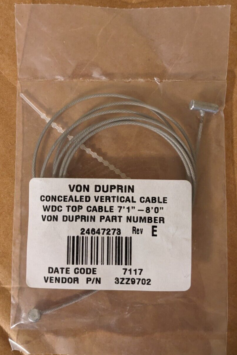 Von Duprin Concealed Vertical Top Cable 24647273 WDC Wood Door Concealed