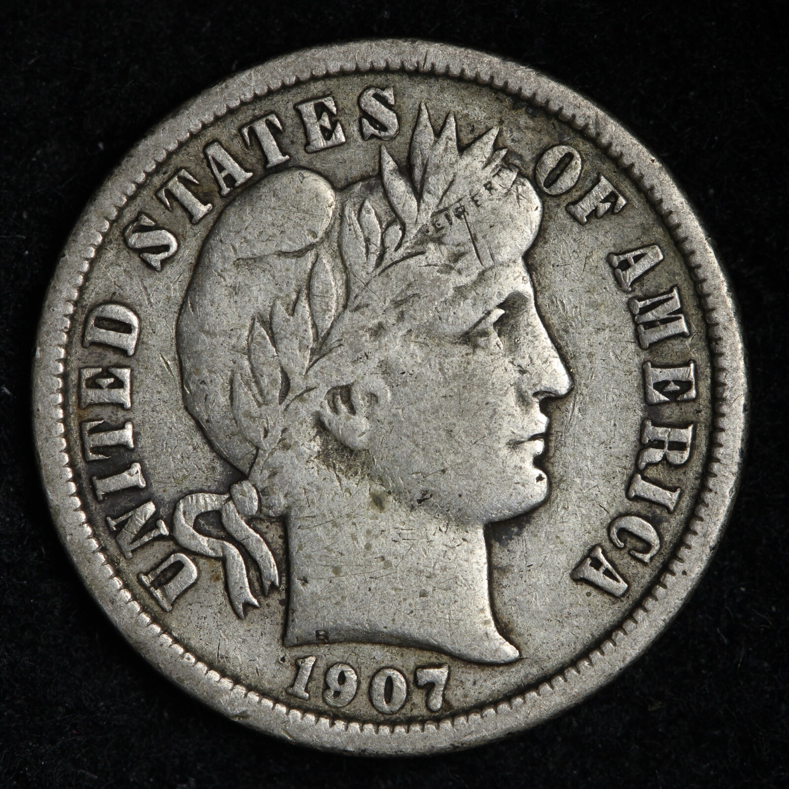 1907-O Barber Silver Dime CHOICE XF E369 SDEM