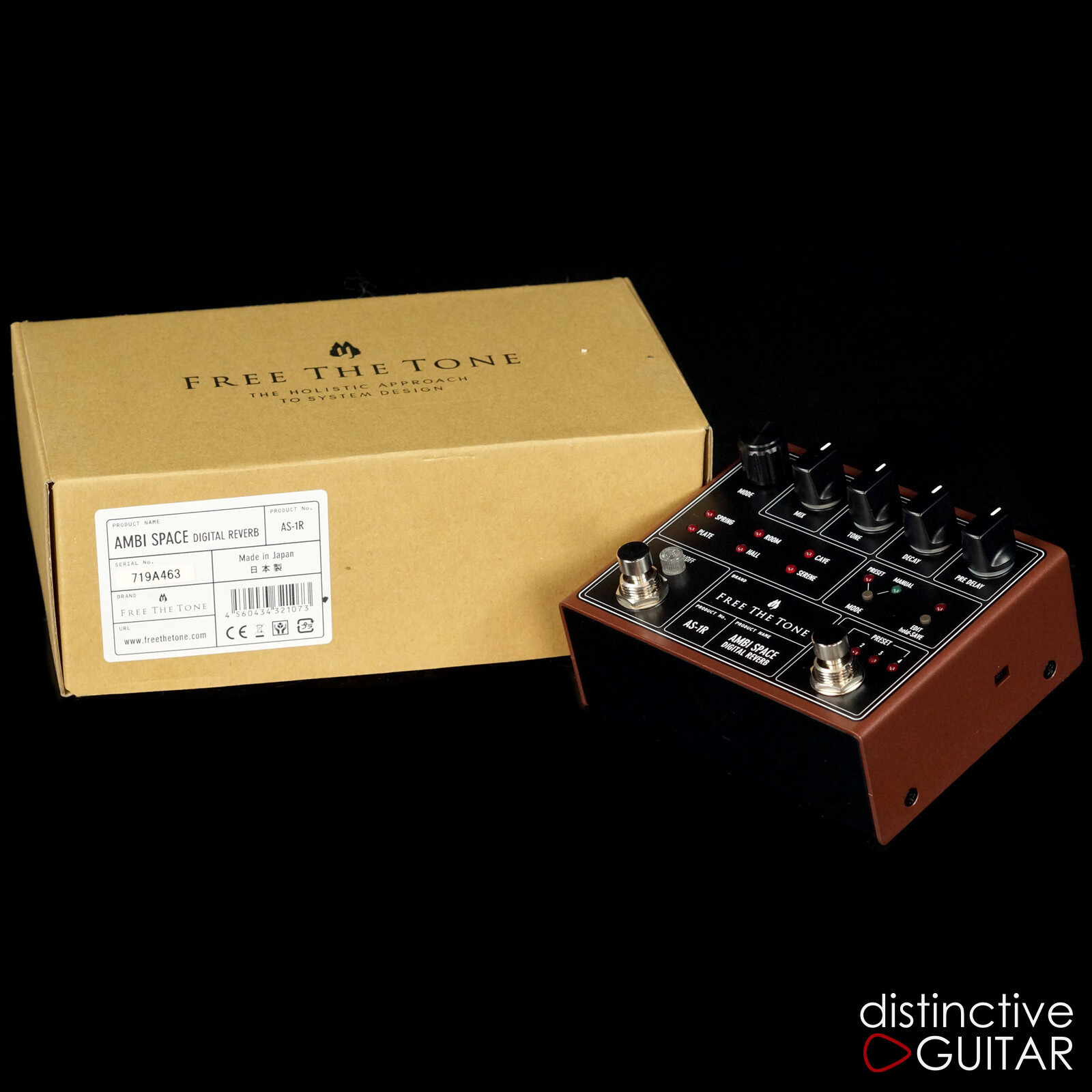 BRAND NEW FREE THE TONE AS-1R AMBI SPACE REVERB EFFECTS PEDAL