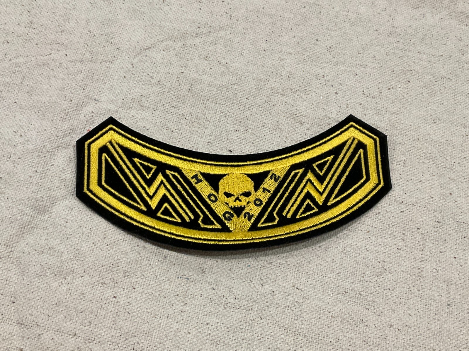 ⭐HARLEY DAVIDSON OWNERS GROUP HOG H.O.G. 2012 WILLIE G SKULL ROCKER VEST PATCH