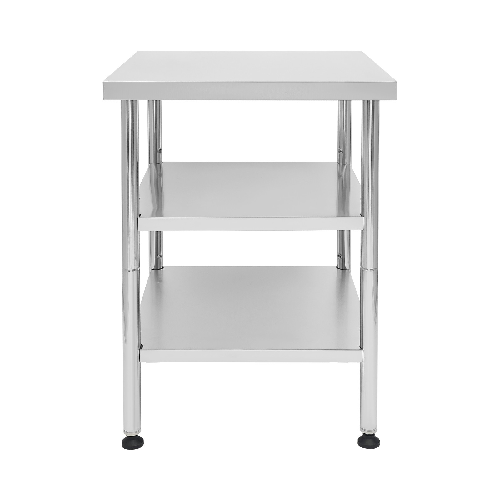 Work Table Commercial Work Table with Adjustable Under Shelves 3-Tier Work Table