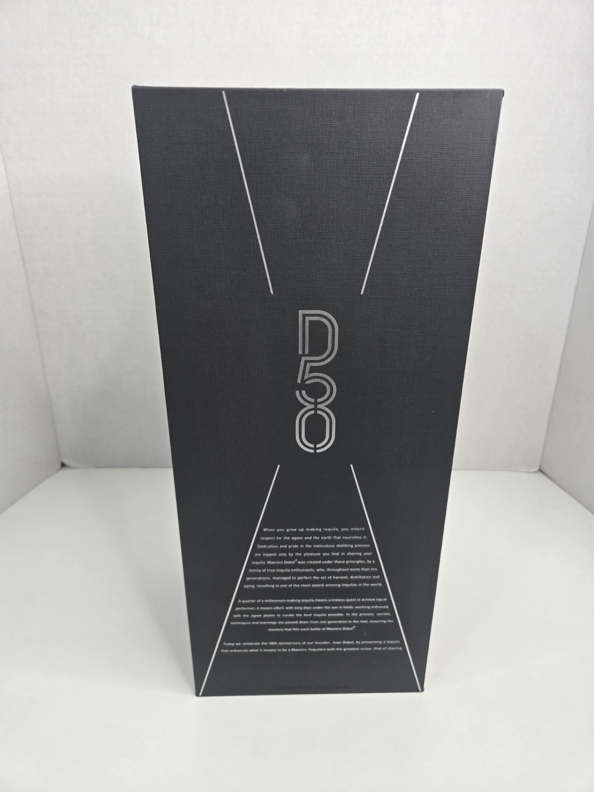 Maestro Dobel 50 Extra Anejo Cristalino 750ml Numbered Bottle Box Set - Empty
