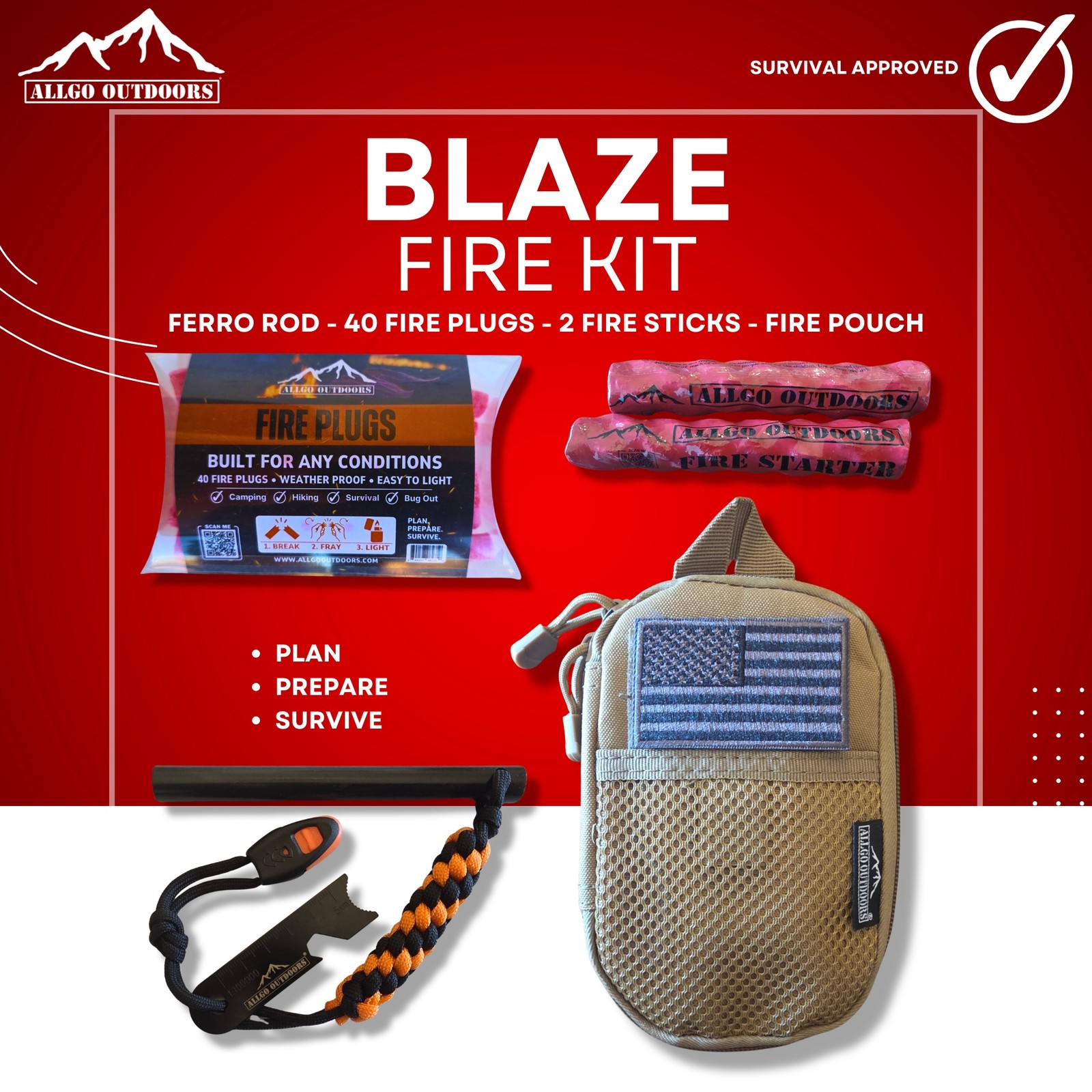 Allgo Outdoors Blaze Fire Kit