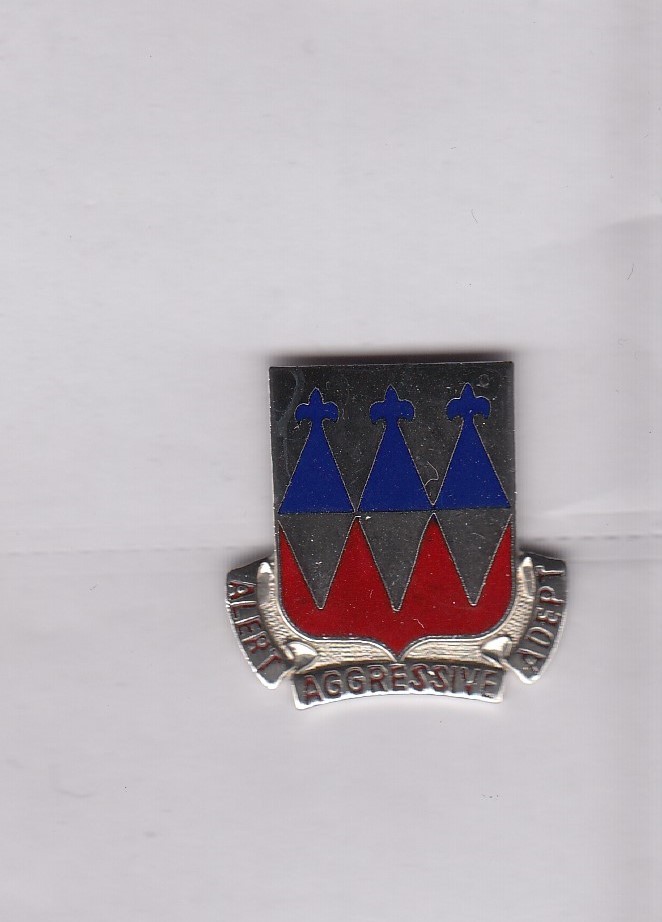 US Army 1138th Engineer Battalion DUI crest c/b clutchback badge G-23