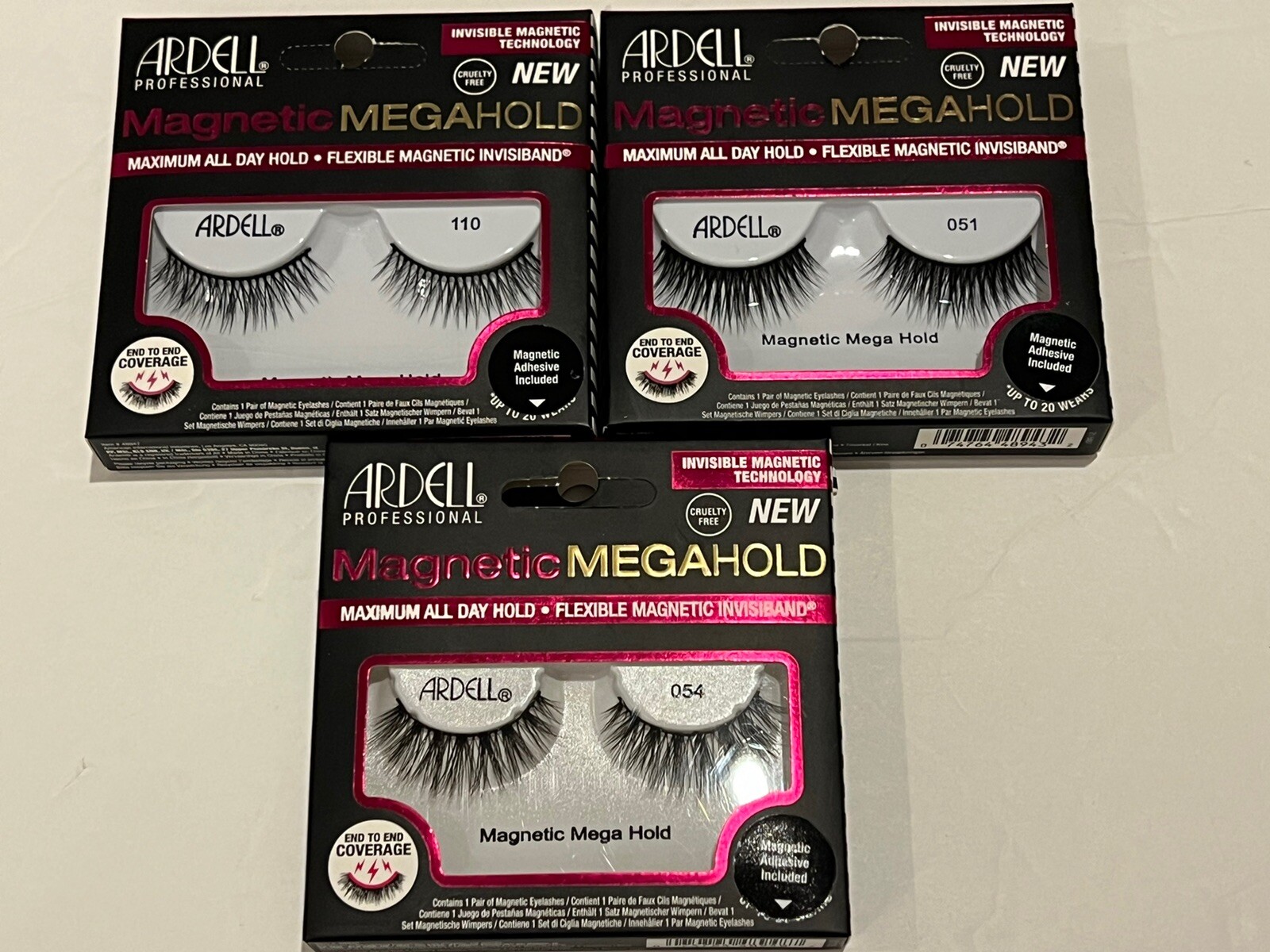 Ardell Magnetic Lashes MEGAHOLD 110 051 054 Trendy Fake Falsies Luxe Volume Sexy