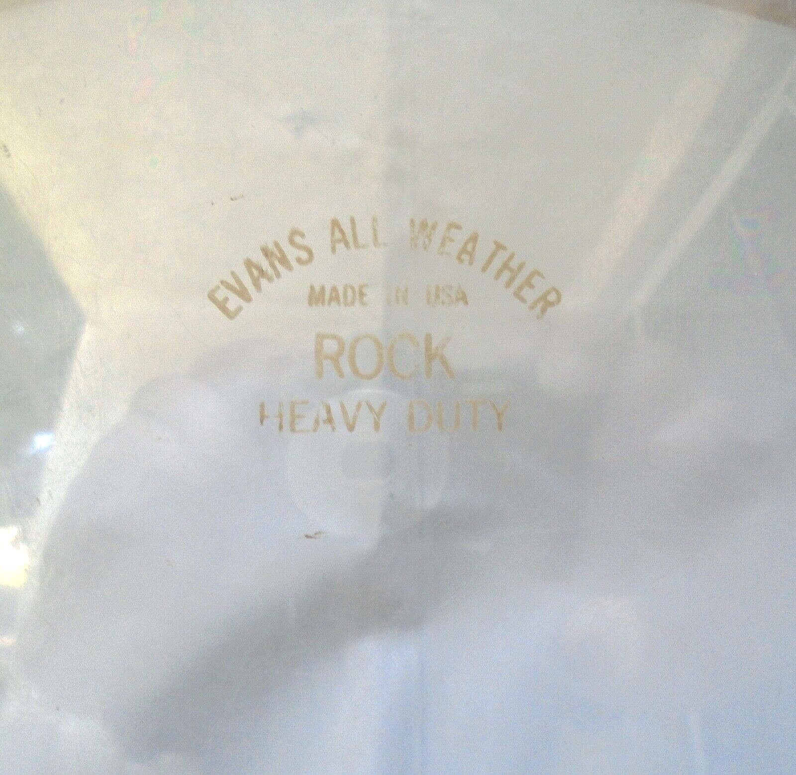 REMO & EVANS - 18" FLOOR TOM HEADS - Lot of 2 - 70's Drum Parts
