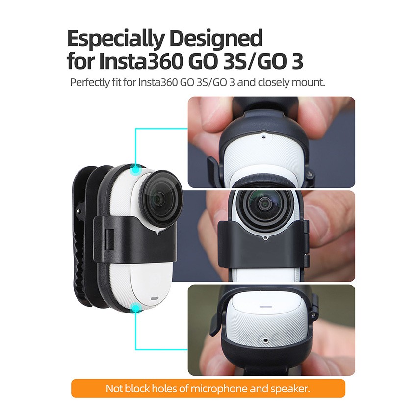 Universal Sports Camera Mount Backpack Clip For Insta360 GO 3S/GO 3 Camera