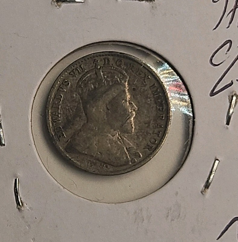 1907 CANADA SILVER 5 CENTS (Km.#13)