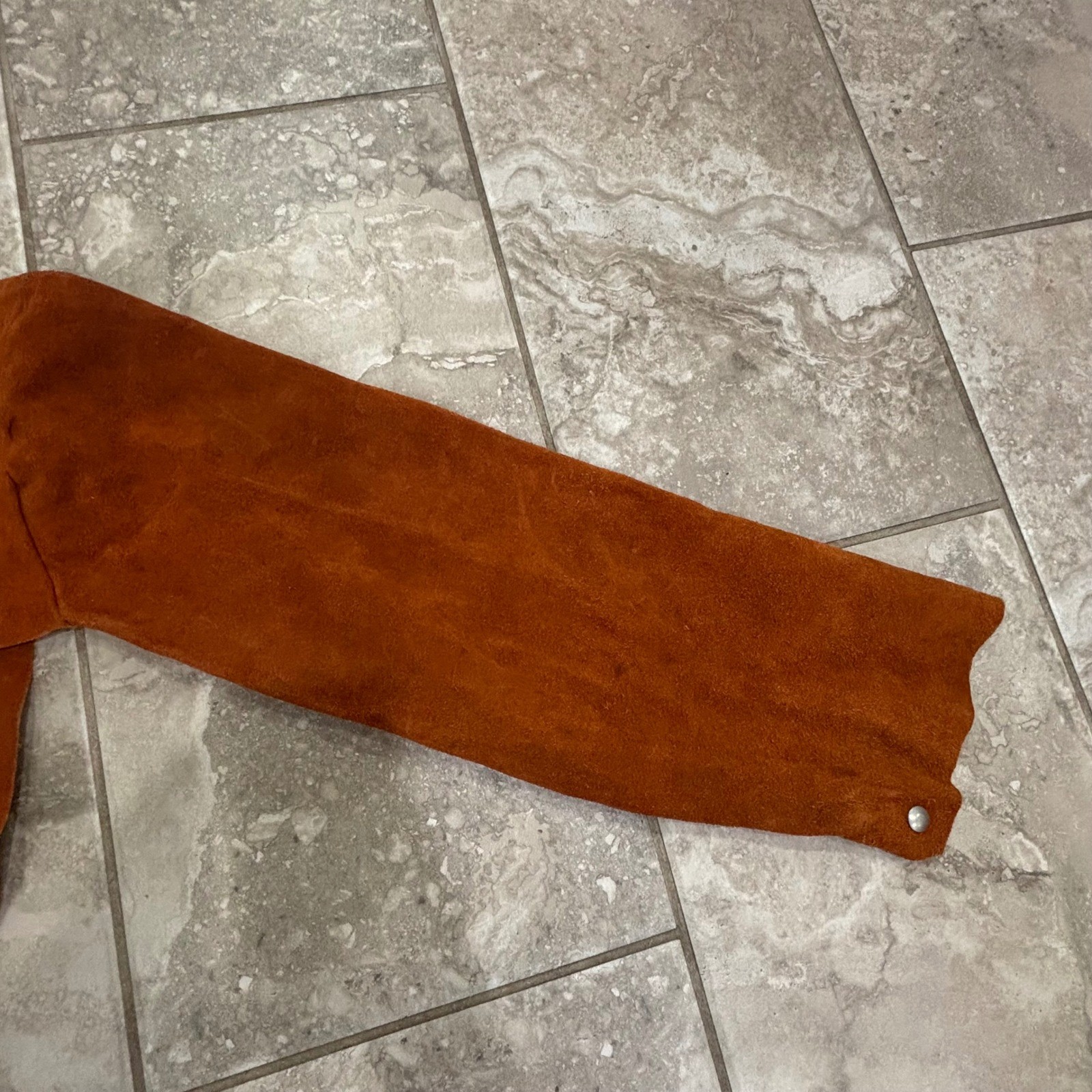 Men's Cowhide Leather Welding Capr Size Large