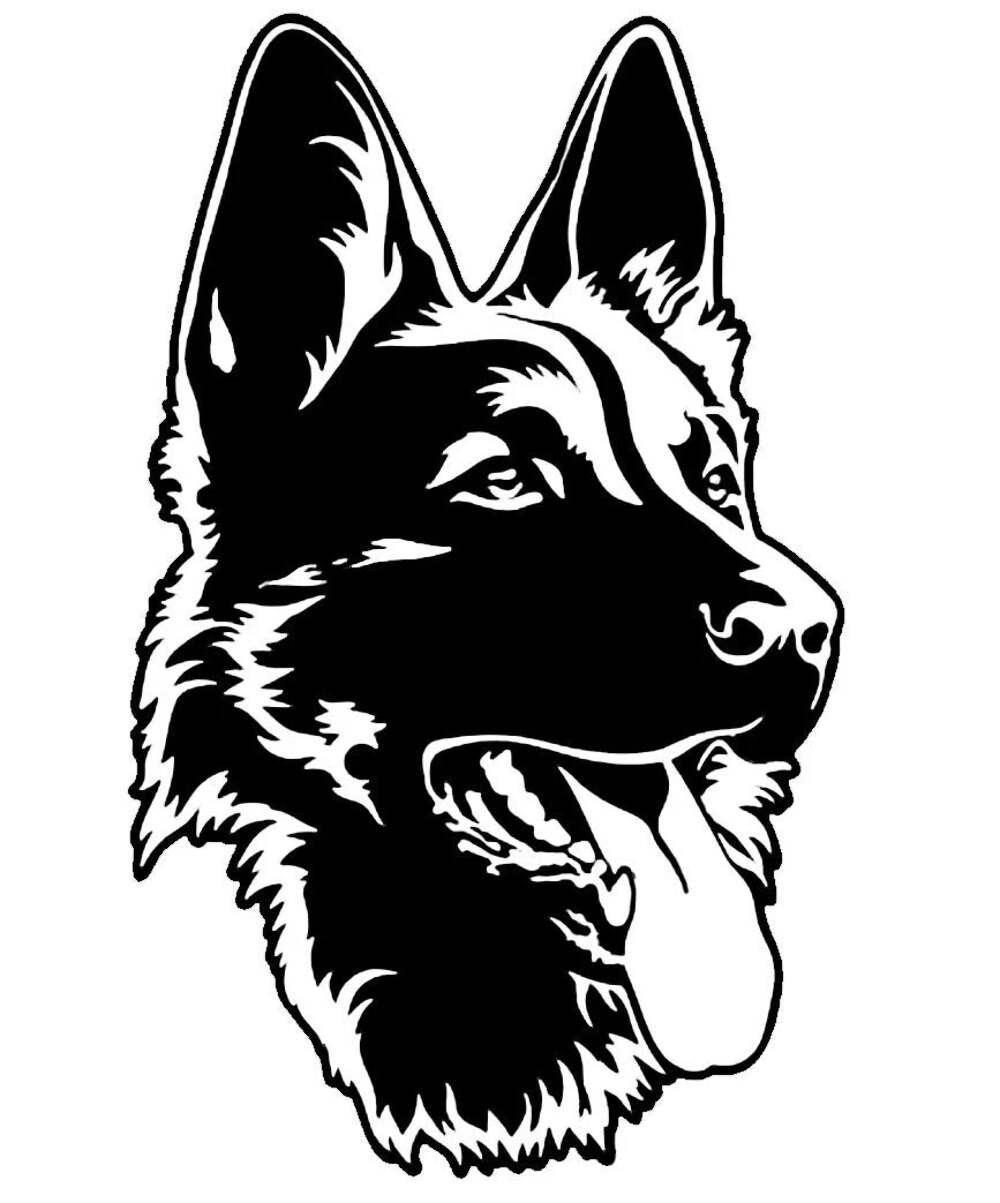 German Shepherd Die Cut Vinyl Decal