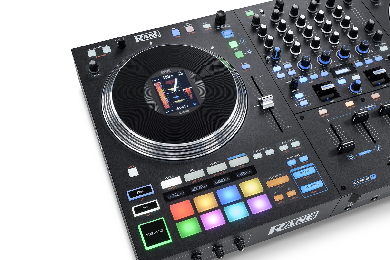 Rane Performer 4-channel motorized DJ controller + Decksaver Dust Cover