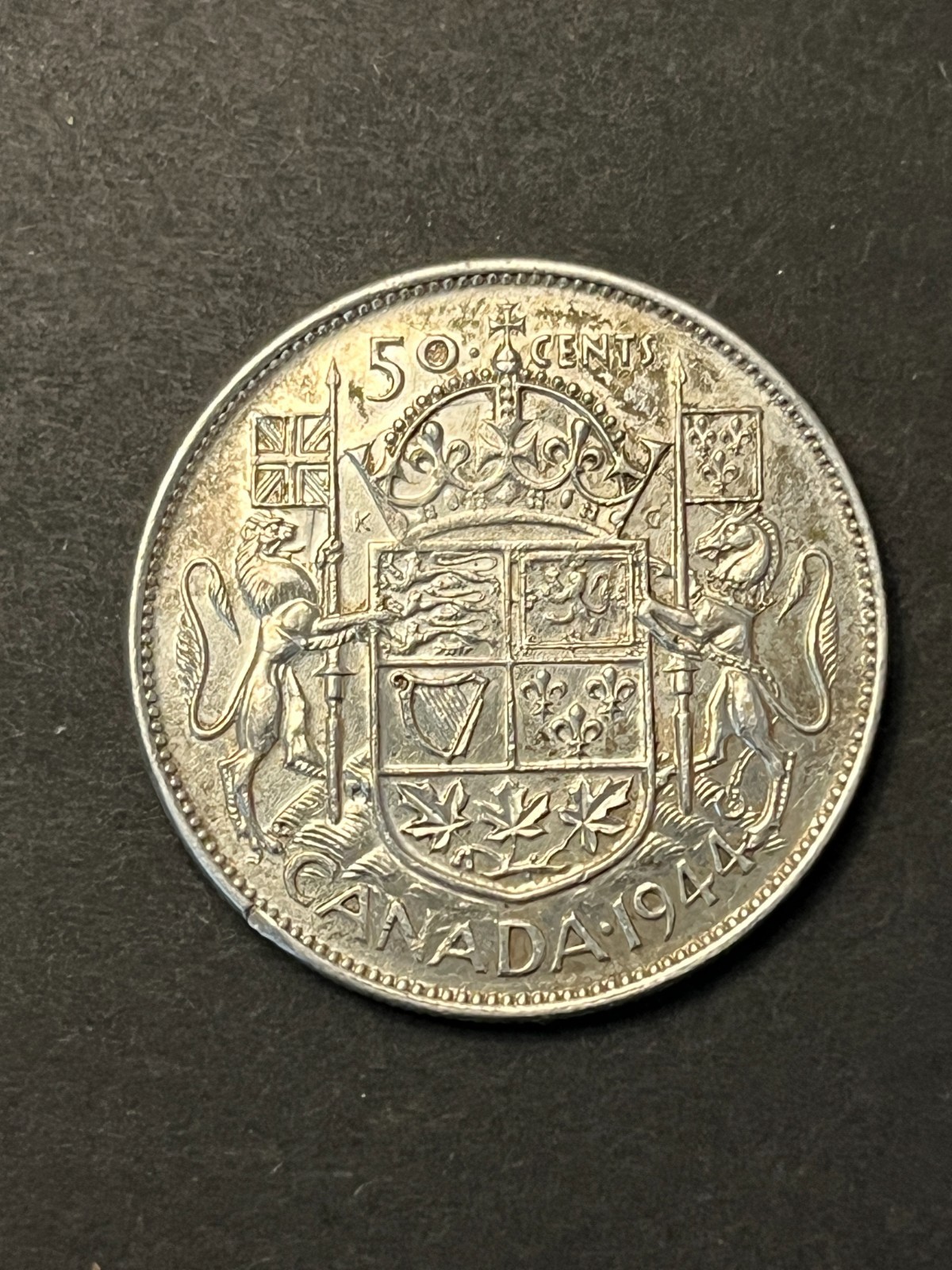 Canada 1944, 50 Cents Coin Superb Grade T9