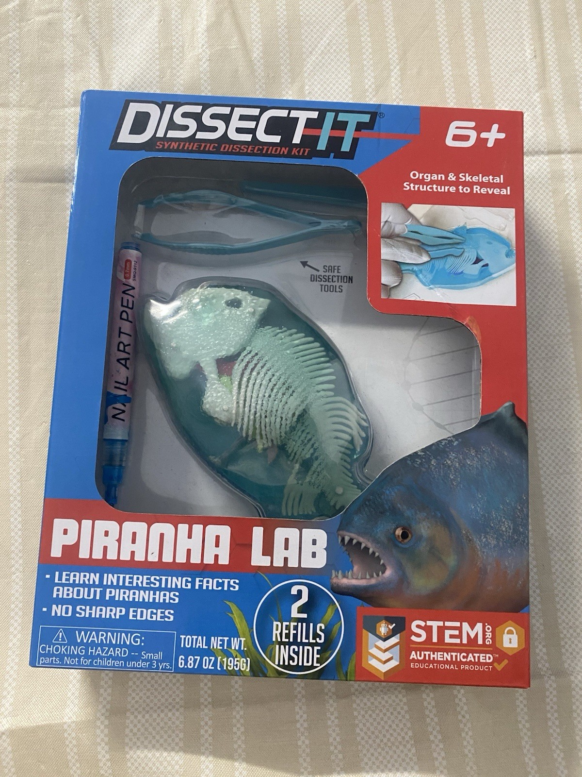 Read Piranha Reusable Dissect-It Simulated Synthetic Lab Dissection STEM Project