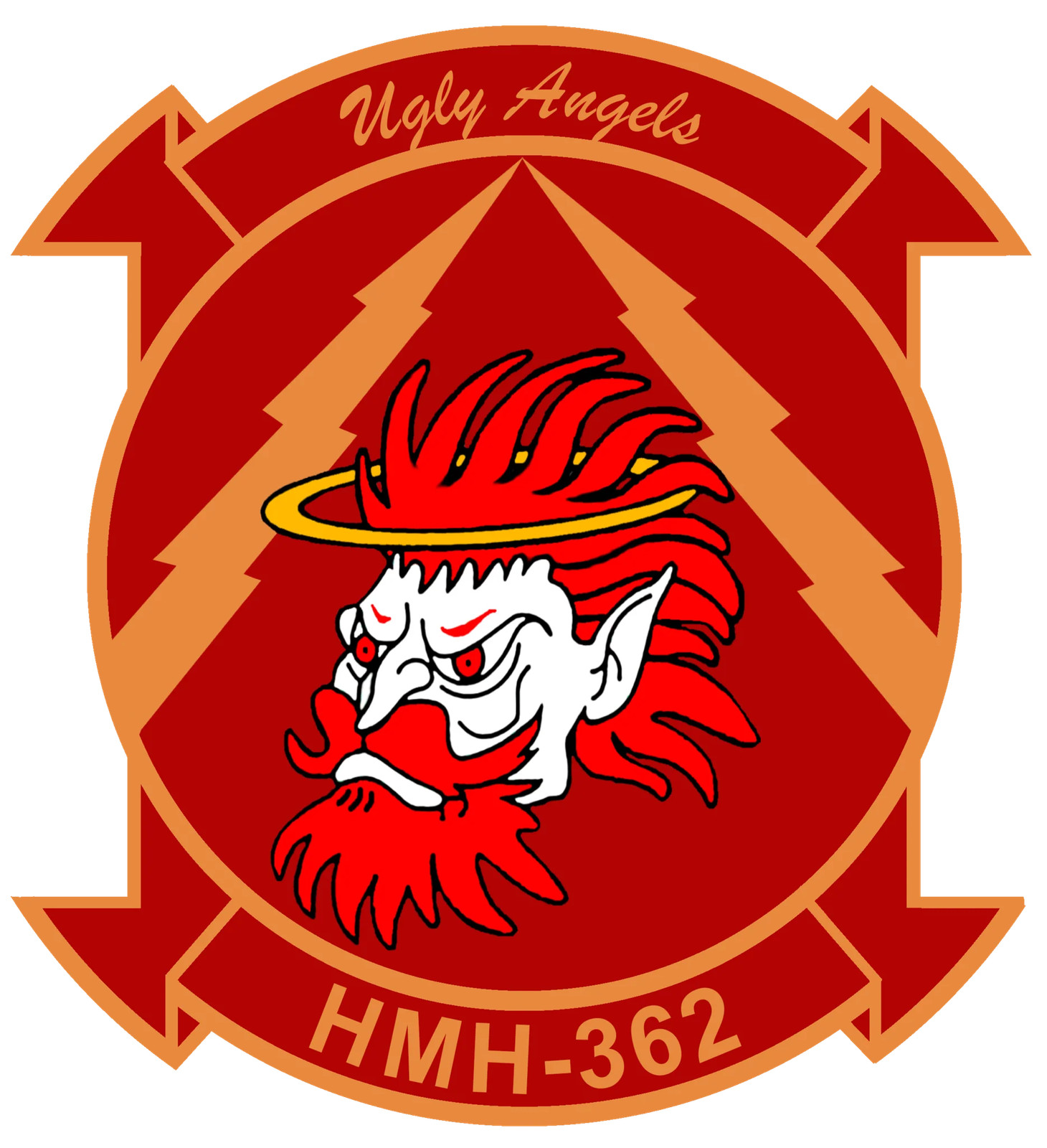 Officially Licensed USMC HMH-362 Ugly Angels 1996 Sticker