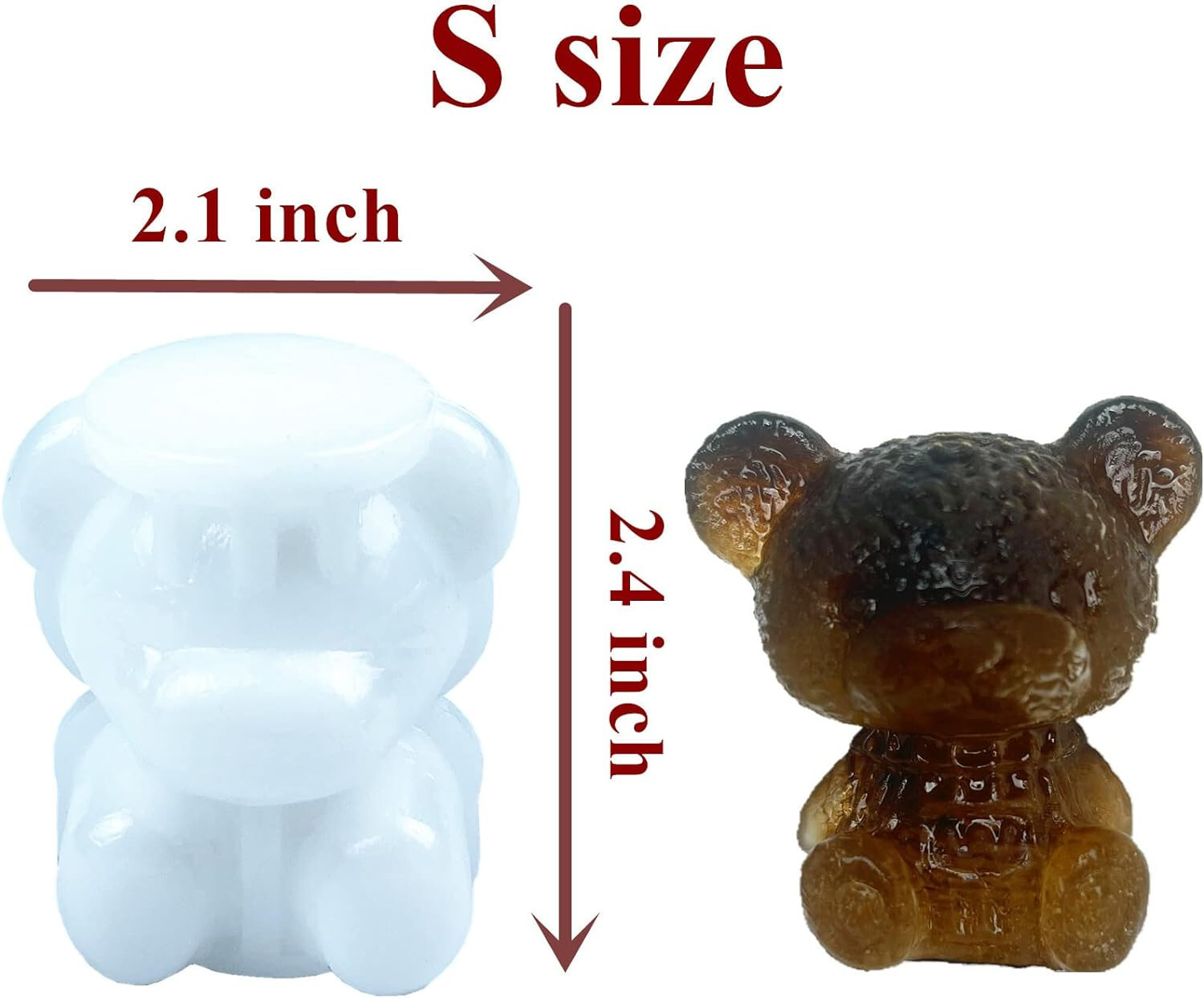 Bear Ice Cube, Animal Ice Mold, Bear Shaped Ice Cube Mold, 3D Ice Cube Make US