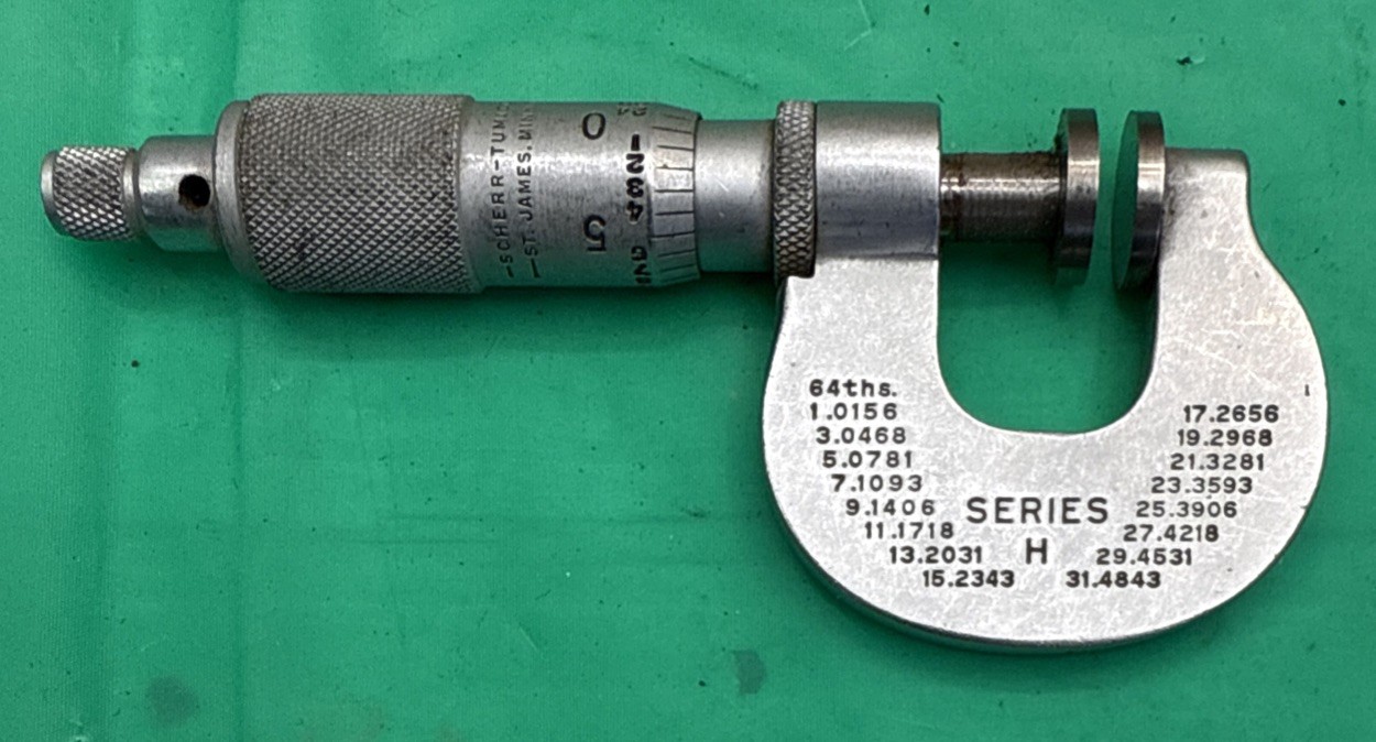 Scherr Tumico Screw Thread DISC Micrometer 0-1 inch Range