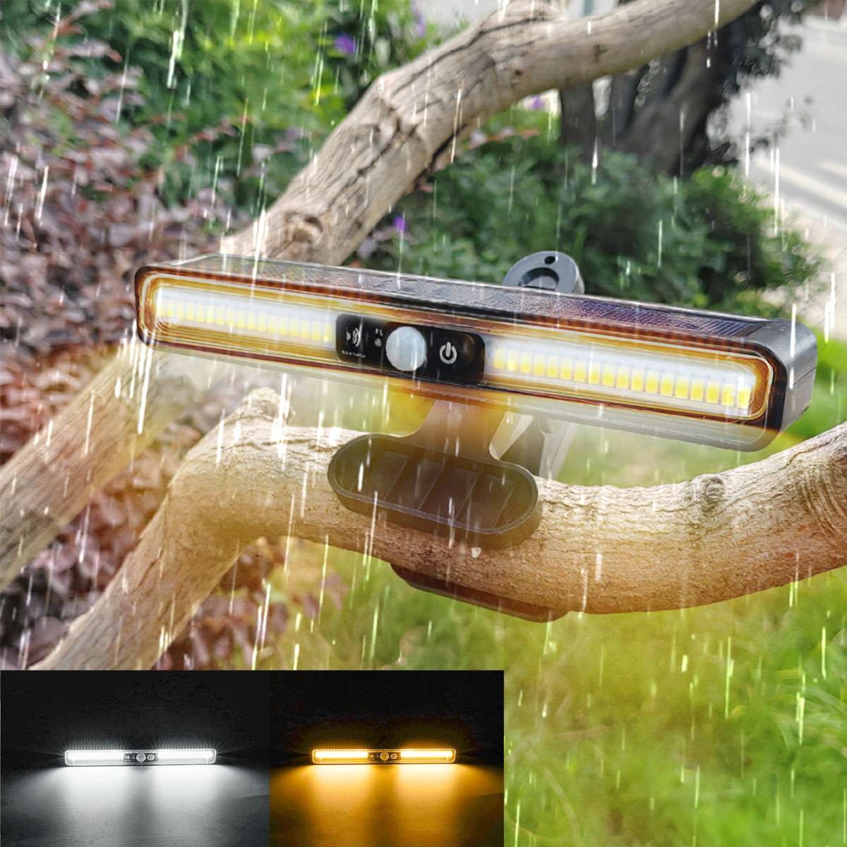 LED Motion Sensor Solar Lights ,Outdoor IP65 Waterproof Security Lamp, Clip on