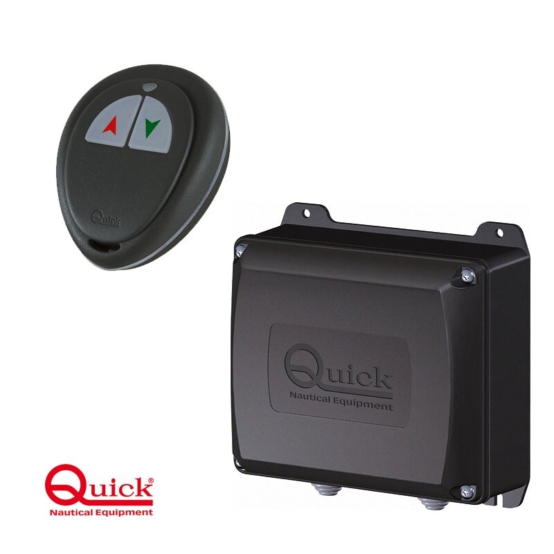QUICK RRCP02 PULSANTIERA TASCABILE RADIOCOMANDO SALPA ANCORA 2 CANALI