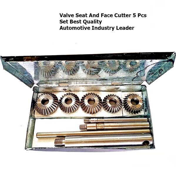 Valve Seat Cutter Set 5 Cutter Carbon Steel Set For Vintage Cars And BIKES