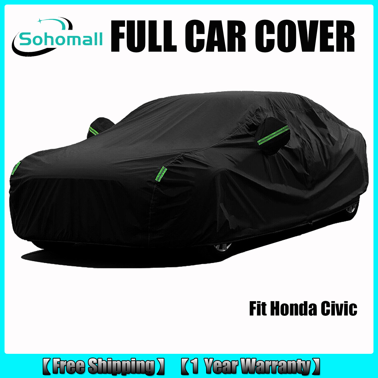 For Honda Civic Custom Fit Car Cover Outdoor Waterproof All Weather Protection