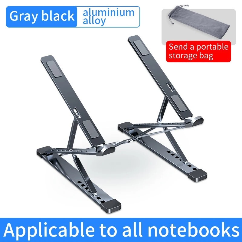 Aluminum Adjustable Portable Foldable Laptop Stand for Macbook