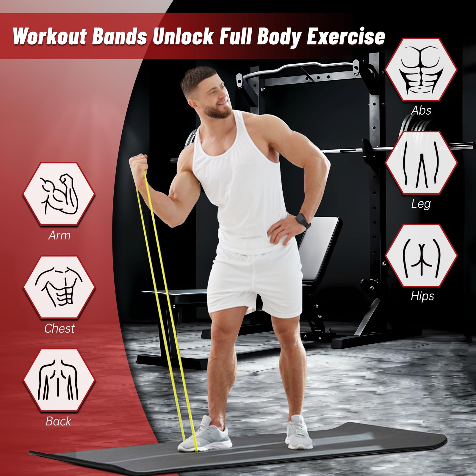Pull Up Assistance Bands, 5-level Resistance Bands For Working Out, Pull Up