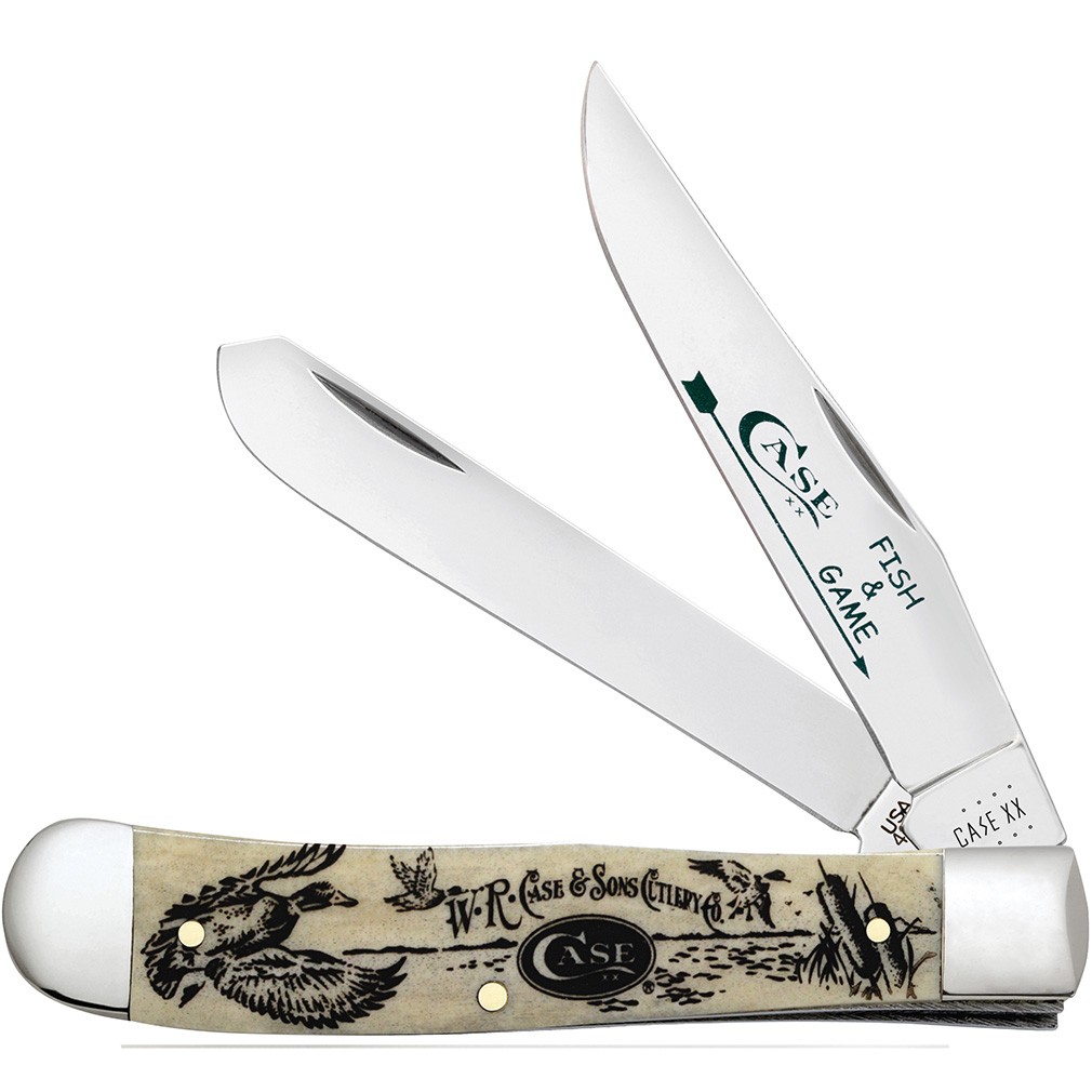 CASE XX KNIVES FISH & GAME NATURAL BONE TRAPPER - DUCK 6254 SS (9100538) POCKET